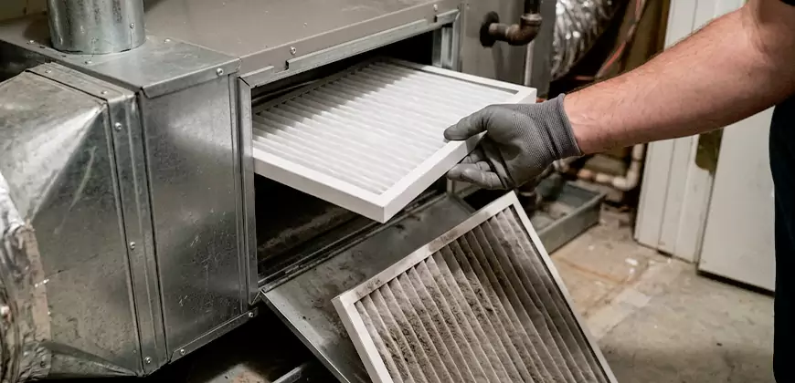 Window and Split Unit Filter Cleaning in Severn