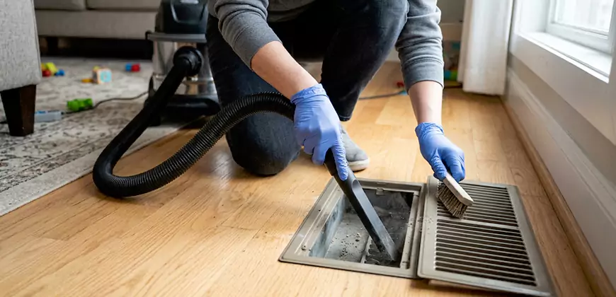 Ducted Heating Filter Cleaning in Severn